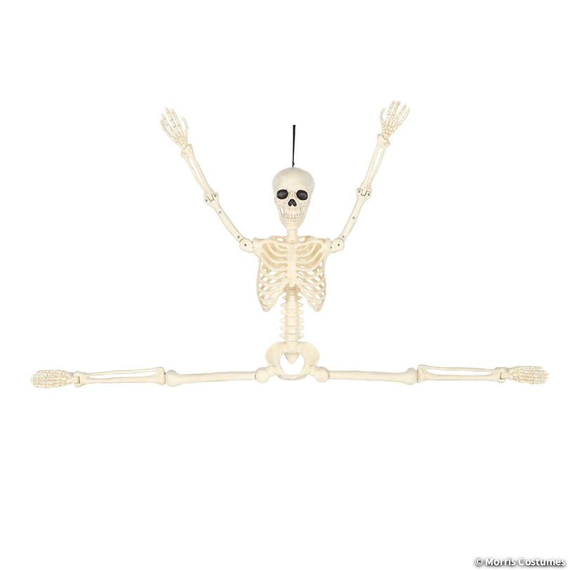 60" POSE-N-STAY Skeleton Decoration | Haunted House Prop NYC | Halloween Prop Store