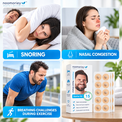 Magnetic Nasal Support Strips – External Breathing Aid for Sleep, Travel & Daily Comfort