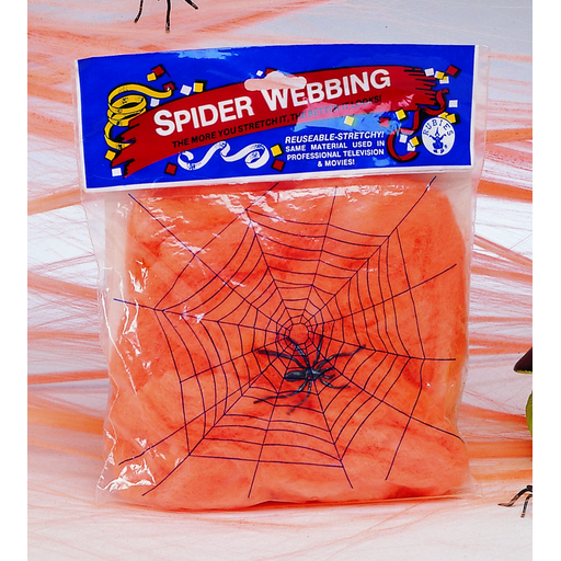 Giant Spooky Artificial Spiderwebs & Fake Spiders