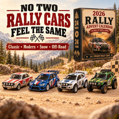Race to Christmas – 24-Day Rally Car Advent Calendar for Racing Fans