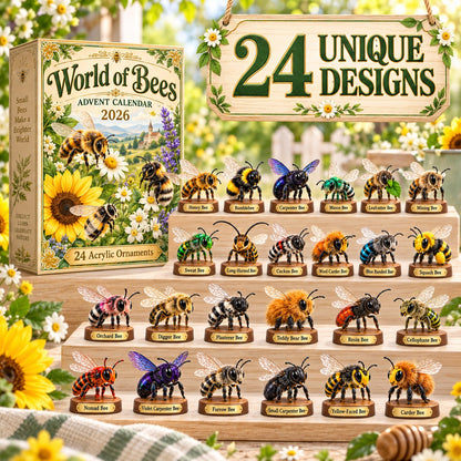 🐝World of Bees 2026 Advent Calendar | 24 Unique Acrylic Ornaments