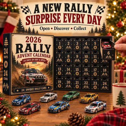 Race to Christmas – 24-Day Rally Car Advent Calendar for Racing Fans