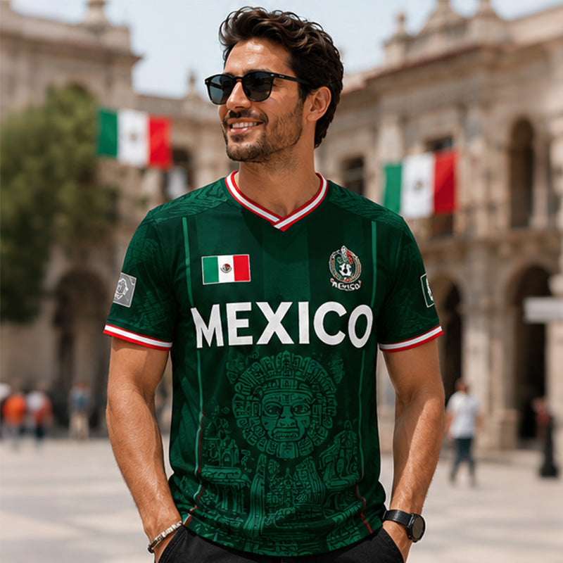 2026 Mexico Chichén Itzá Football Jersey ⚽ Vintage Pyramid Design | Limited Edition Fan