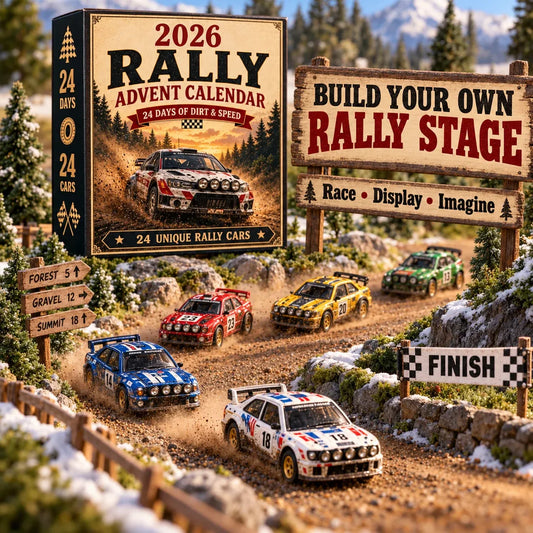 Race to Christmas – 24-Day Rally Car Advent Calendar for Racing Fans