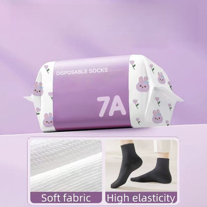 🎉Hot Sale- 50% OFF🔥Unisex Disposable Travel Socks – 5 Pairs Pack