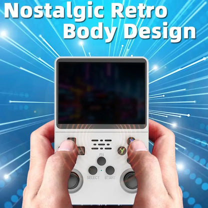 R36S Retro Handheld Game Console – 3.5' IPS Screen, Linux System, 3000mAh Battery, Preloaded Games
