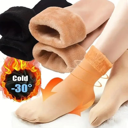 49% OFF This Week Promotions🎉🎉5 pairs of thick fleece-lined, warm, self-heating snow socks