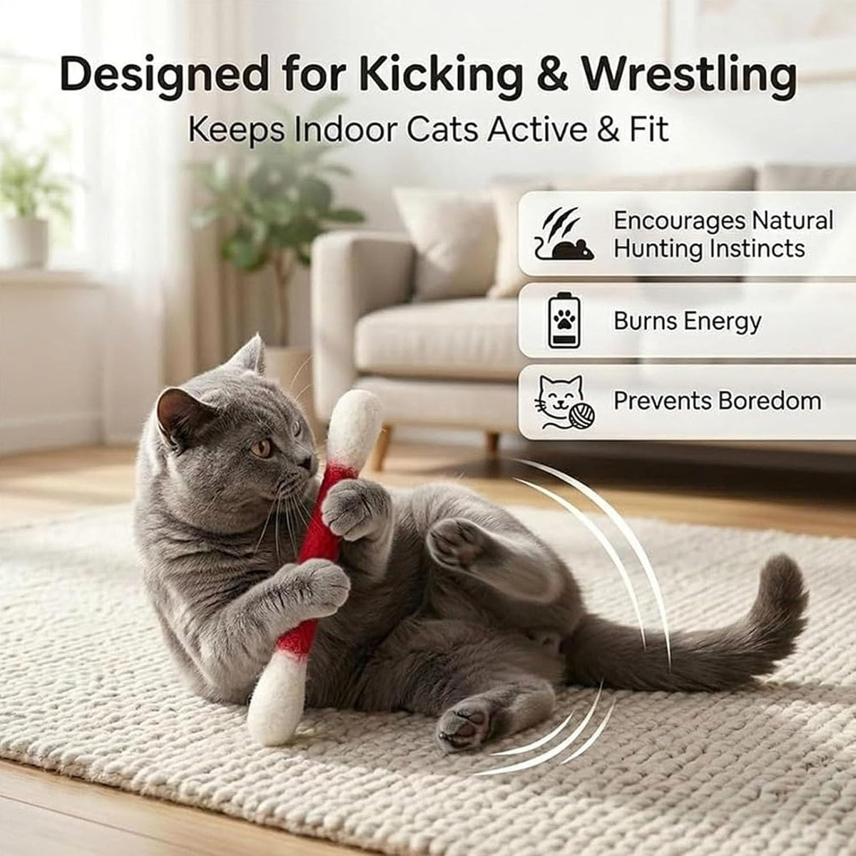 Giant Q-Tip Cat Toy-Viral Cat Chew & Play Toy🐱✨
