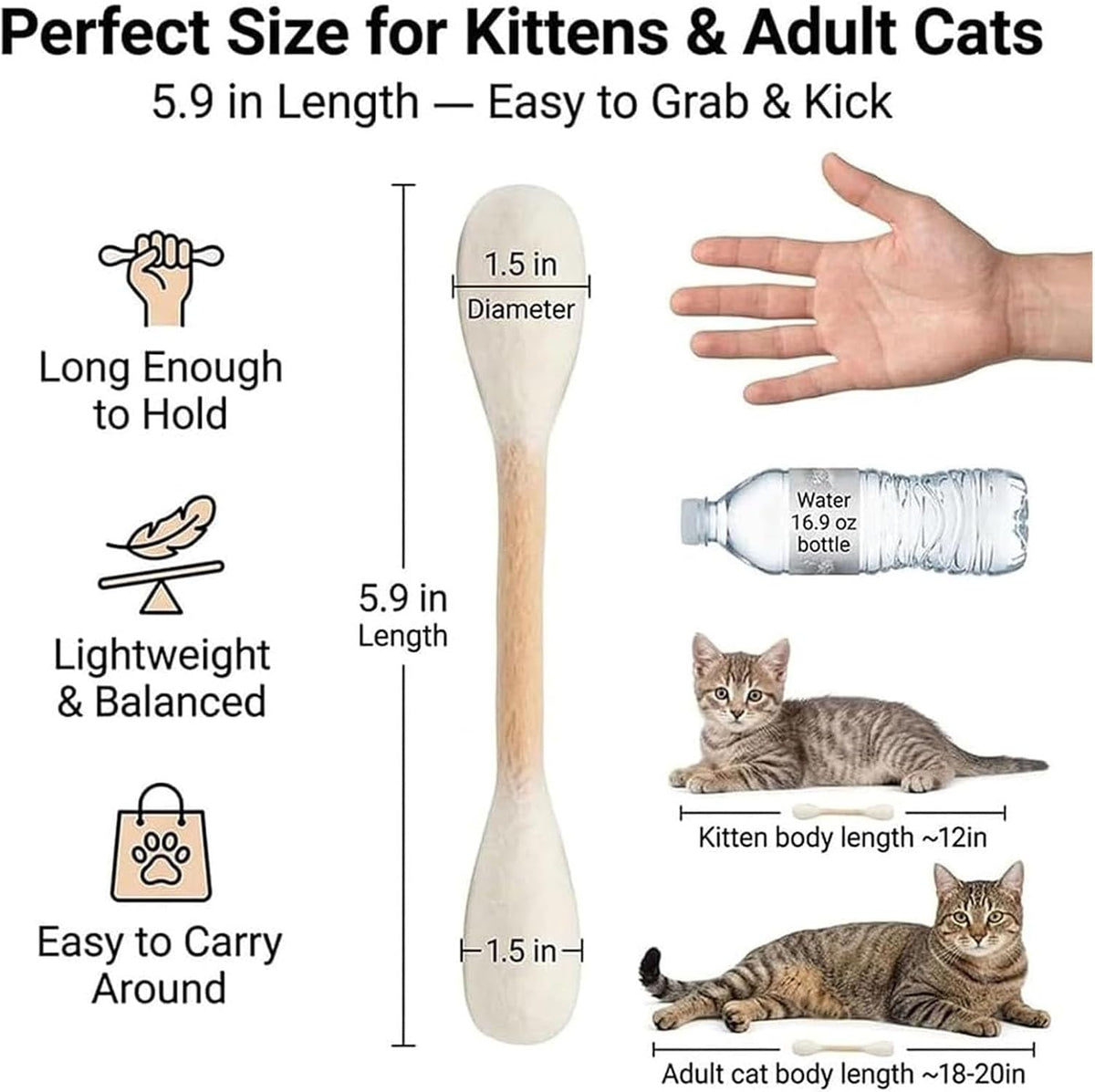 Giant Q-Tip Cat Toy-Viral Cat Chew & Play Toy🐱✨