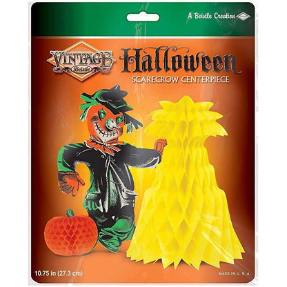Vintage Halloween Scarecrow Centerpiece