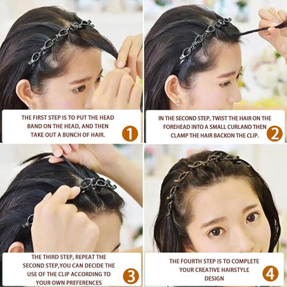 Women's Lacholin Minimalist Resin Headbands (4-Pack)