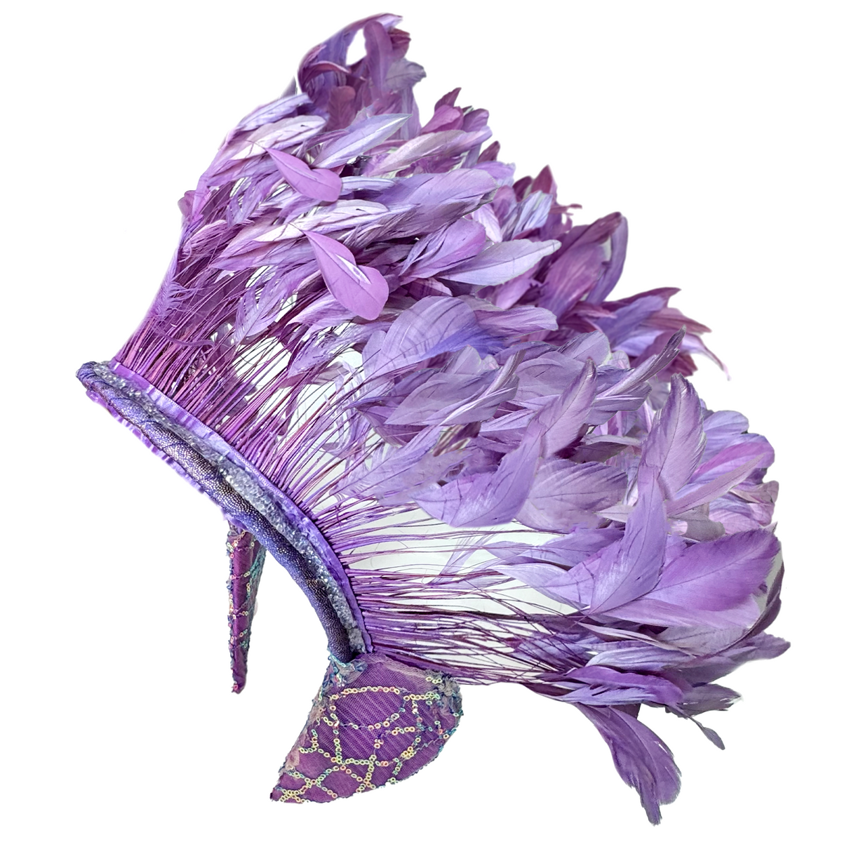 Royal Feather Carnival Neck Piece by Abraham Poderoso | NYC Costume Shop | Halloween & Cosplay Store