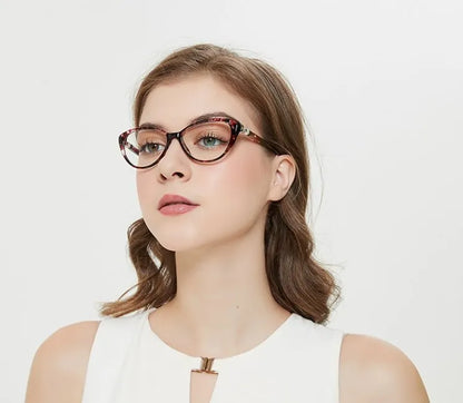 CAT EYE WITH PEARL HINGE PROGRESSIVE MULTIFOCAL READING GLASSES