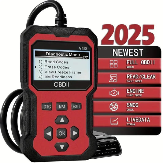 💥2025 Newest Enhanced Universal OBDII Scanner V410 Car Engine Fault Code Reader Diagnostic Tool