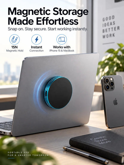 🔥HOT SALE🔥C Magnetic Portable SSD – Anti-Lost External Solid State Drive