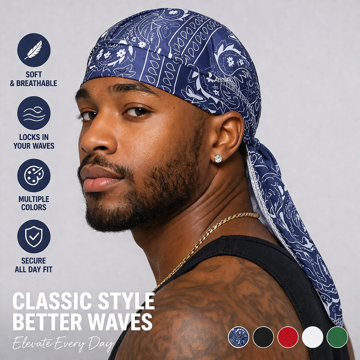 Classic Paisley Durag – Style Meets Performance