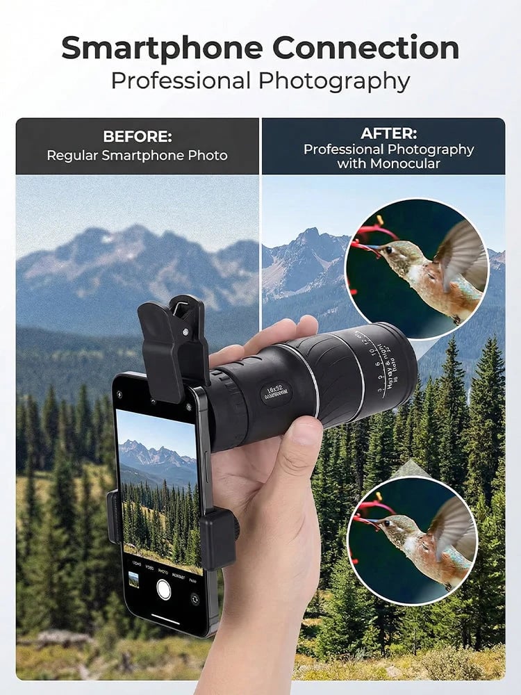 💯 Recommended by mountain guides! 100x high-powered monoculars, IPX5 waterproof and fogproof 🧭🔭