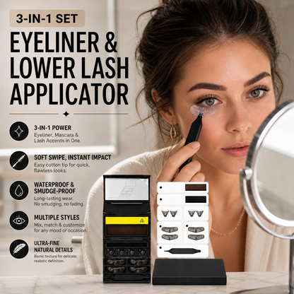 🔥 50% OFF! 3-in-1 Kit: Eyeliner and Lower Lash Stamp