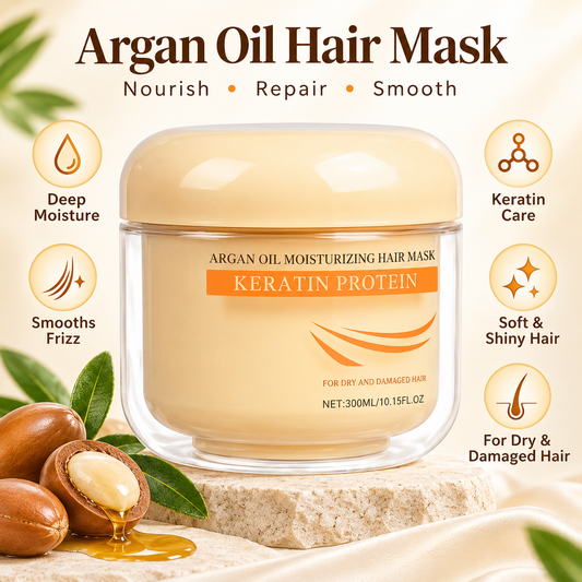✨  Keratin Hair Mask – Deep Repair, Smoothness & Shine 💛
