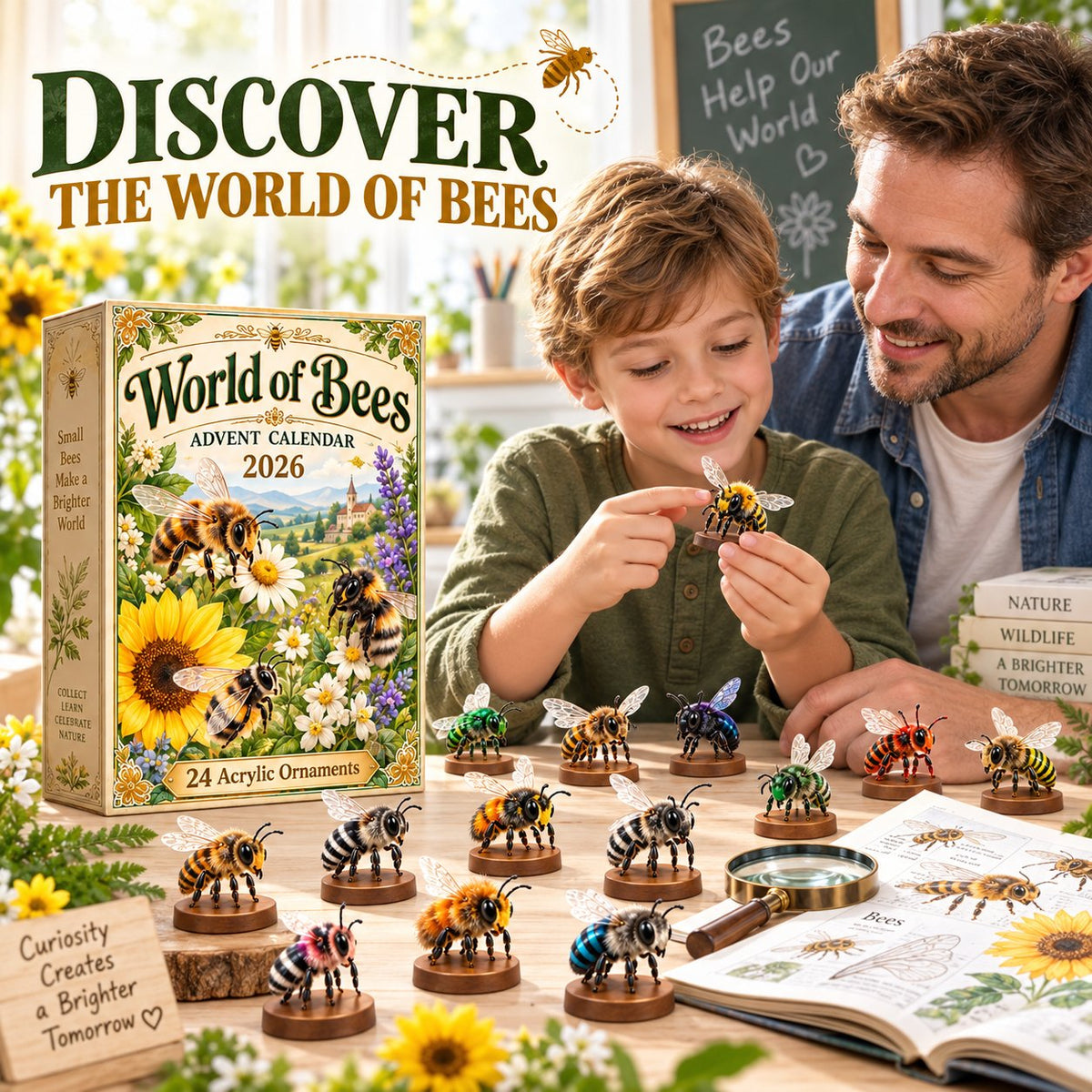 🐝World of Bees 2026 Advent Calendar | 24 Unique Acrylic Ornaments