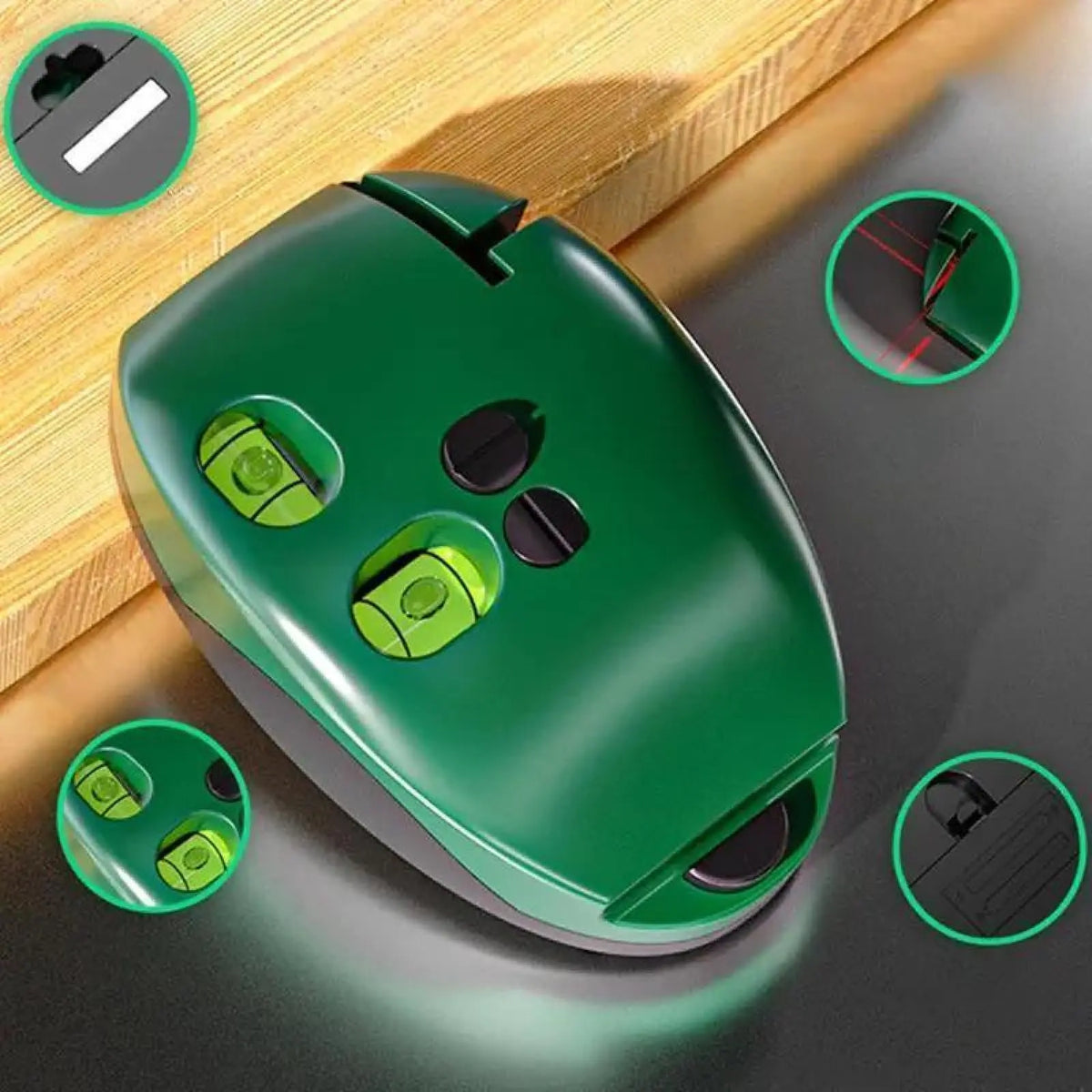 90 Degree Electronic Red Light Scale Red Light Level Green Light Level Self-leveling Parallel Line Parallel Line Suitable for Construction Portable