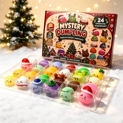 Christmas Squishy Advent Calendar Bundle | Halloween & Holiday Fidget Toy Countdown Calendars, 24 Surprise Squishies Each