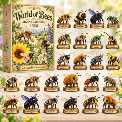🐝World of Bees 2026 Advent Calendar | 24 Unique Acrylic Ornaments