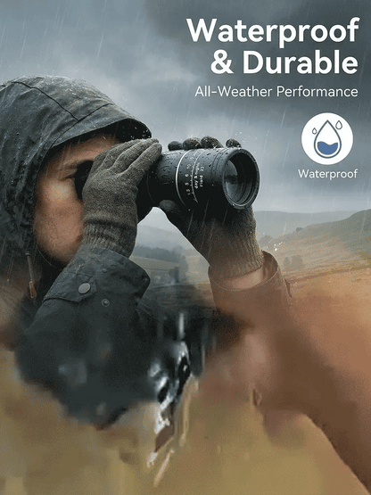 💯 Recommended by mountain guides! 100x high-powered monoculars, IPX5 waterproof and fogproof 🧭🔭