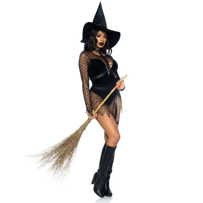 Crafty Witch Women's Sexy Costume & Hat