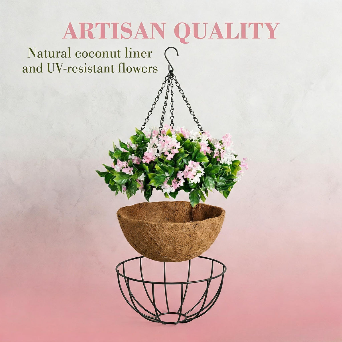 ✈️Free Shipping🌺No-Fade Faux Crepe Myrtle Hanging Baskets for Outdoor Decor🌸✨