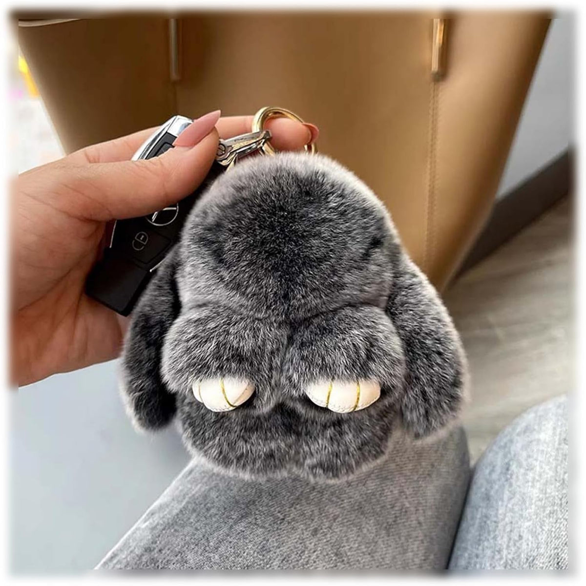 🐰Easter Cute Bunny Plush Keychain - Iron Box Gift Option, 🎁Easter Sweet Surprise