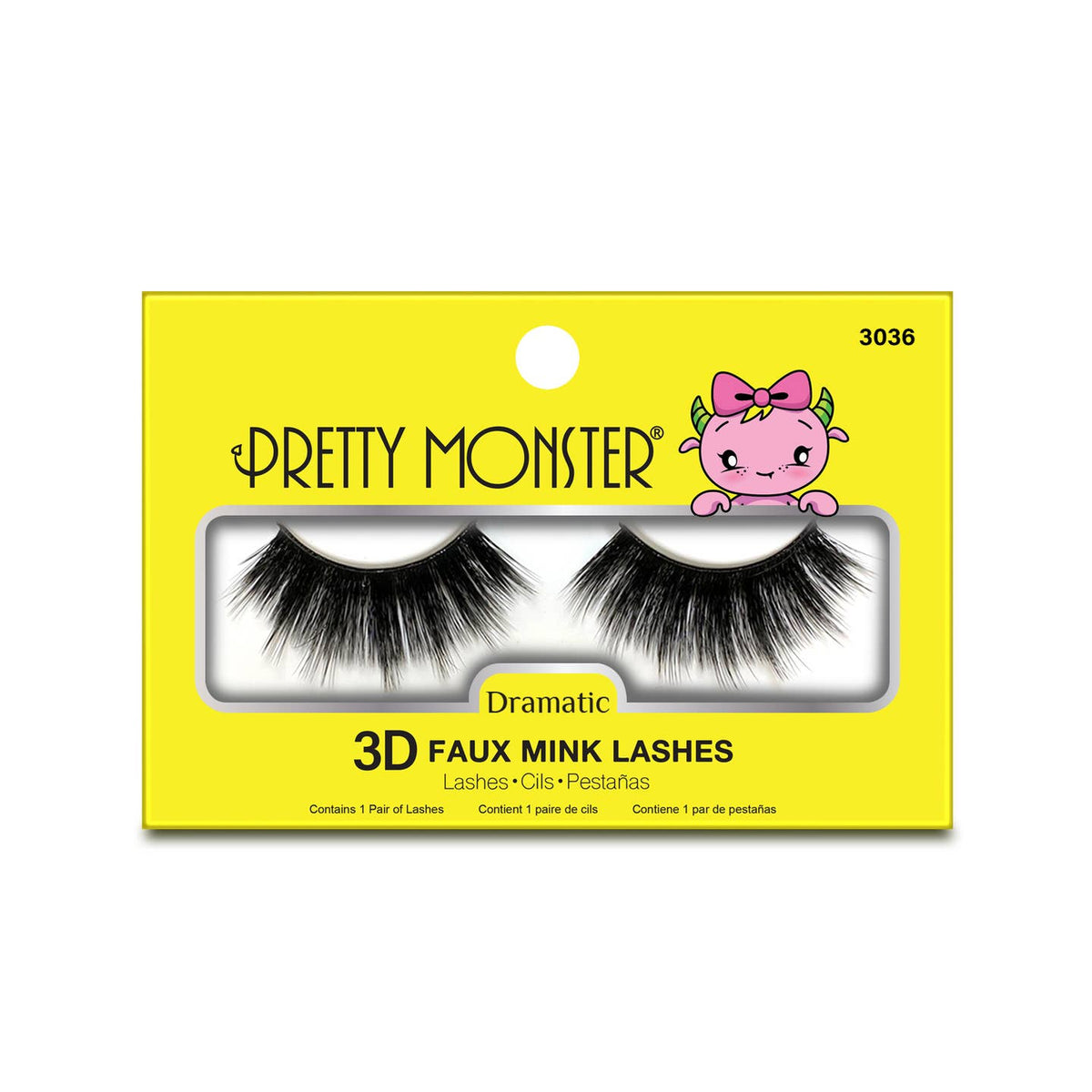 Pretty Monster - Dramatic 3D Faux Mink Lashes | Costume Makeup NYC | SFX Makeup Shop