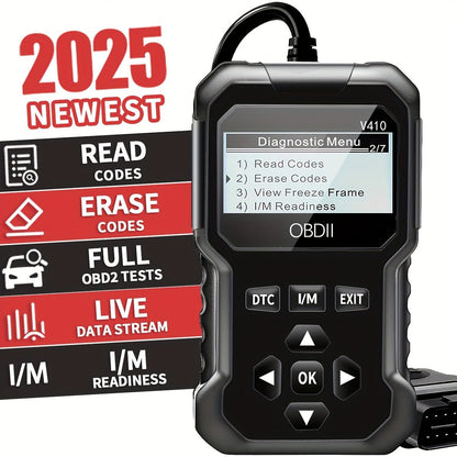 💥2025 Newest Enhanced Universal OBDII Scanner V410 Car Engine Fault Code Reader Diagnostic Tool