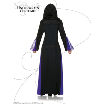 Mystic Witch Purple & Black Robe Women's Costume