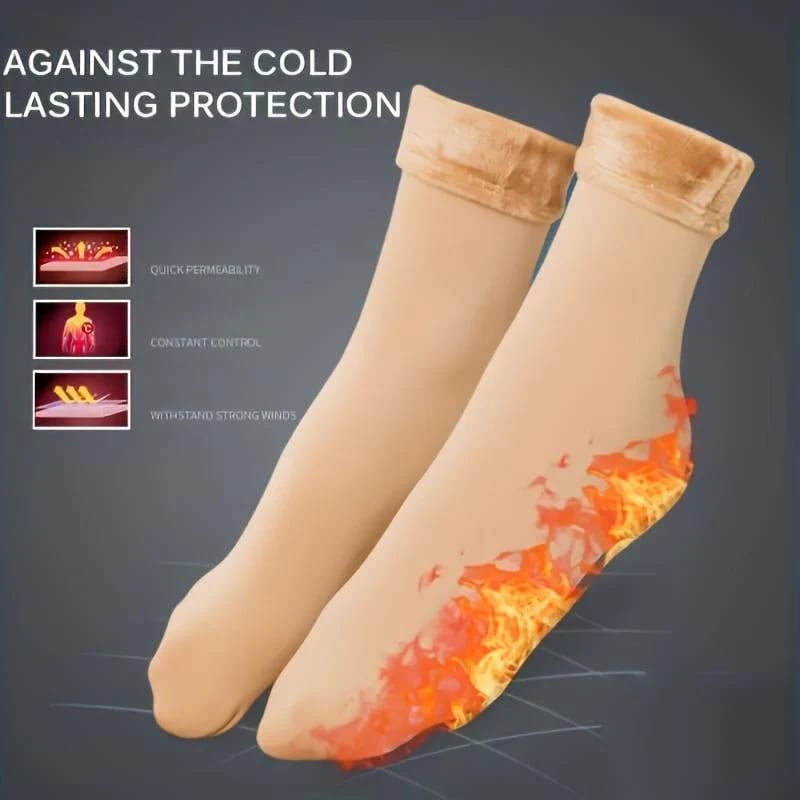 49% OFF This Week Promotions🎉🎉5 pairs of thick fleece-lined, warm, self-heating snow socks