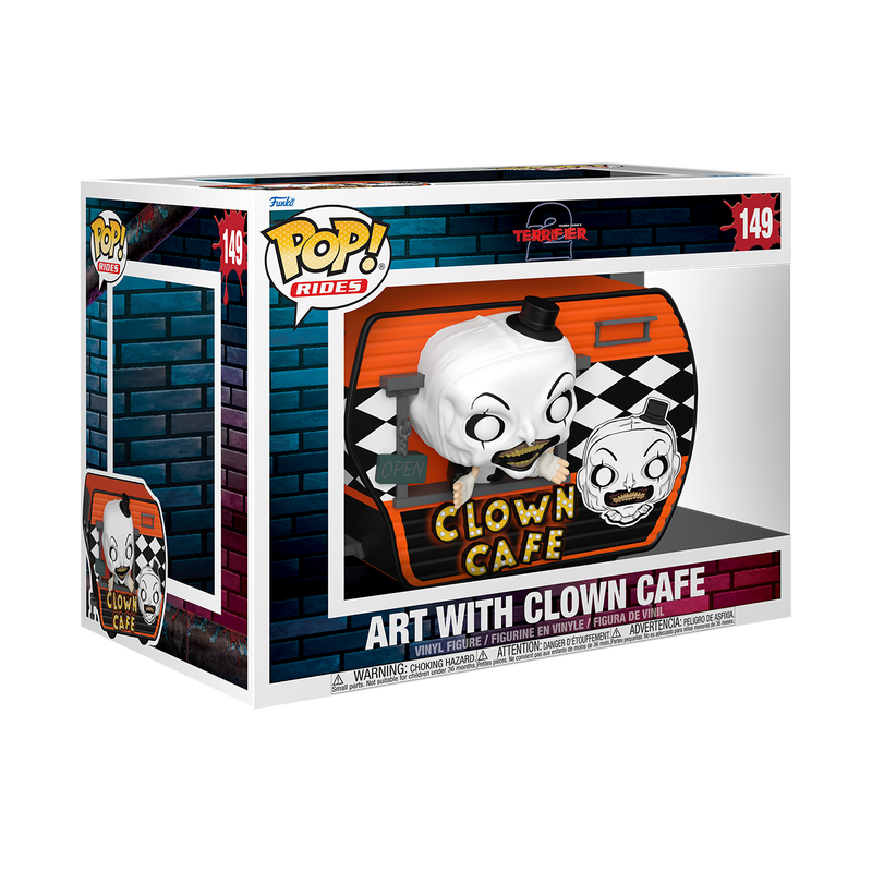 Terrifier "Clown Cafe" - Art The Clown Funko! Pop #149 Vinyl Figure | Horror Collectible Gift | NYC Halloween Store