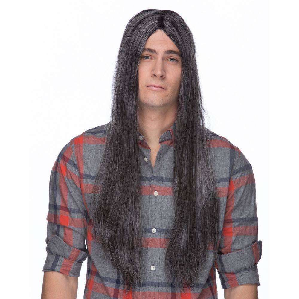 Unisex 26' Parted Long Hair Grunge Wig