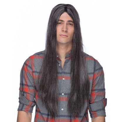 Unisex 26' Parted Long Hair Grunge Wig
