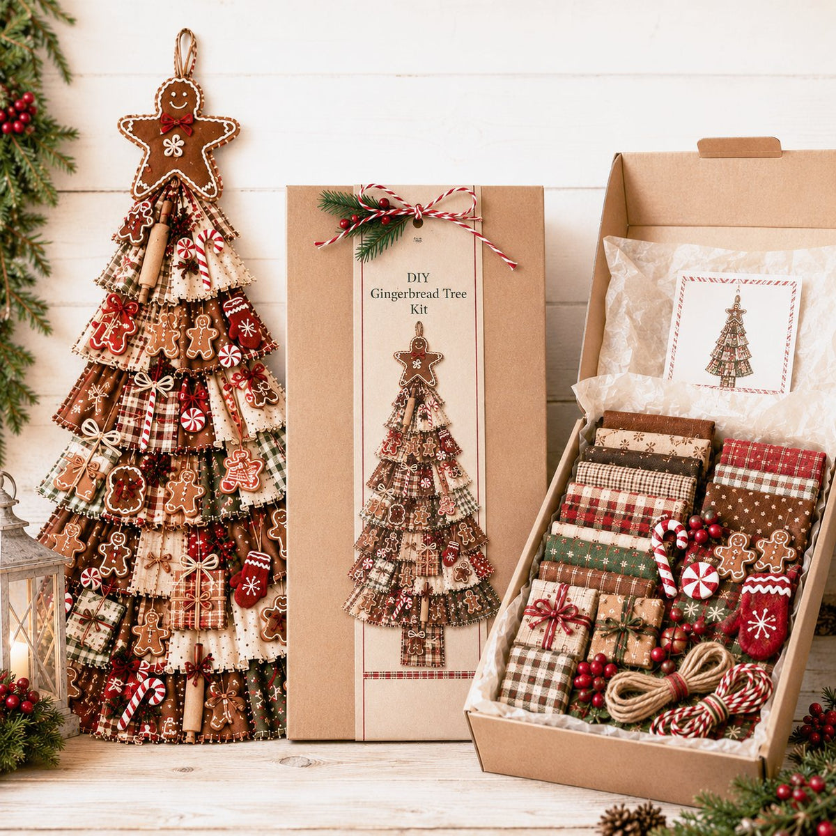 🎄Beginner-Friendly DIY Oversized Patchwork Christmas Tree Door Hanging Kit | Complete Kit with All Tools & Step-by-Step Guide Included