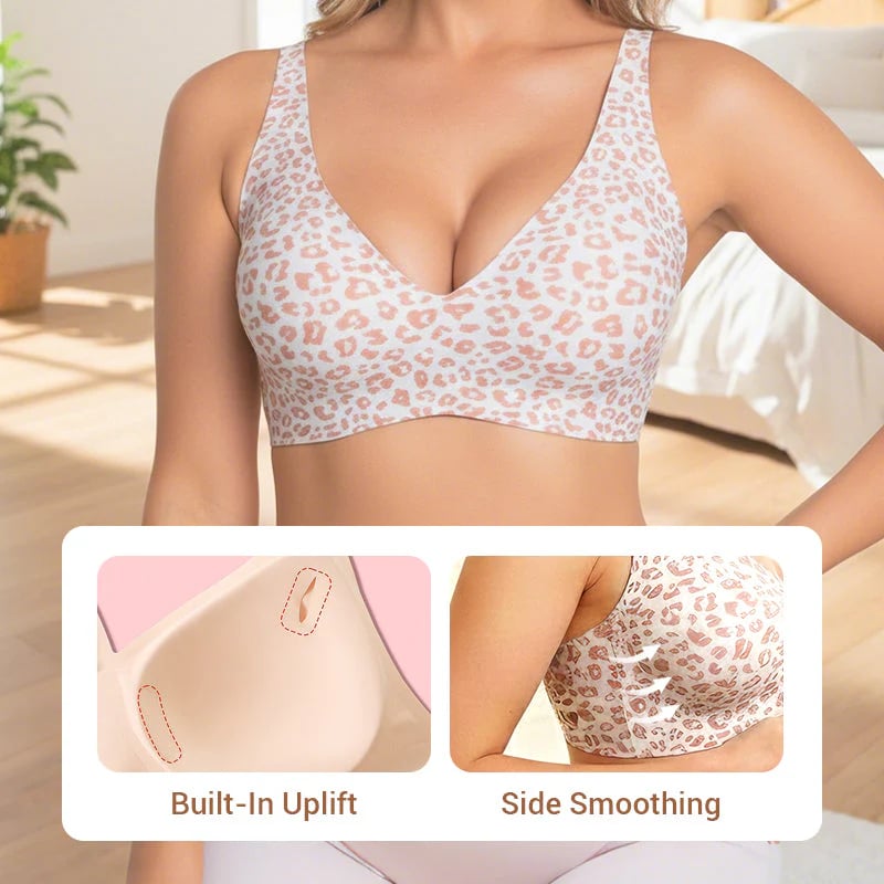 🏆Flash Sale⚡60K+ SOLD! Almost Gone💥💕Jelly Wireless Womens Comfortable Wireless Bras∣Push Up Bralettes∣Seamless Tshirts Bras∣Deep V