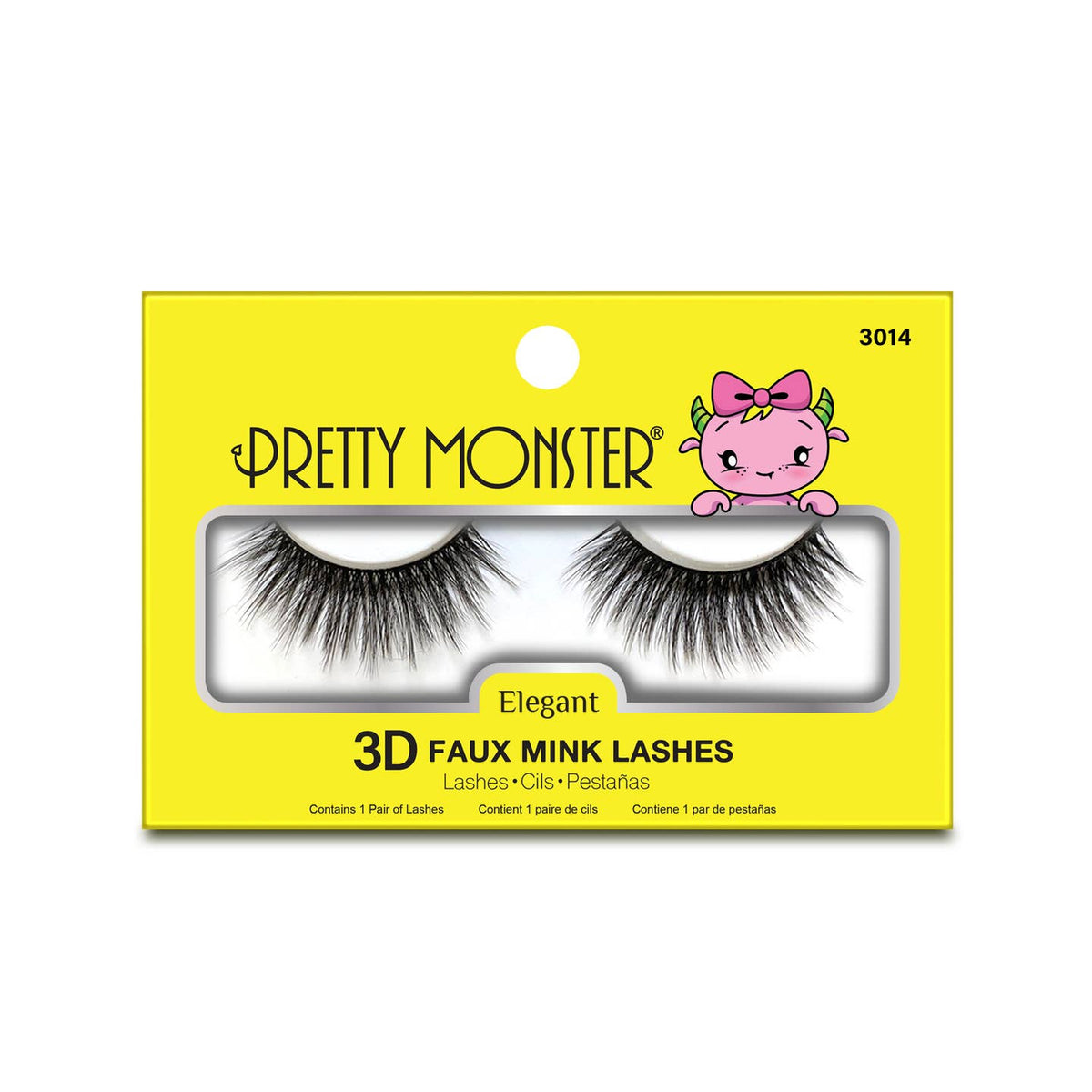 Pretty Monster - Elegant 3D Faux Mink Lashes | Costume Makeup NYC | SFX Makeup Shop