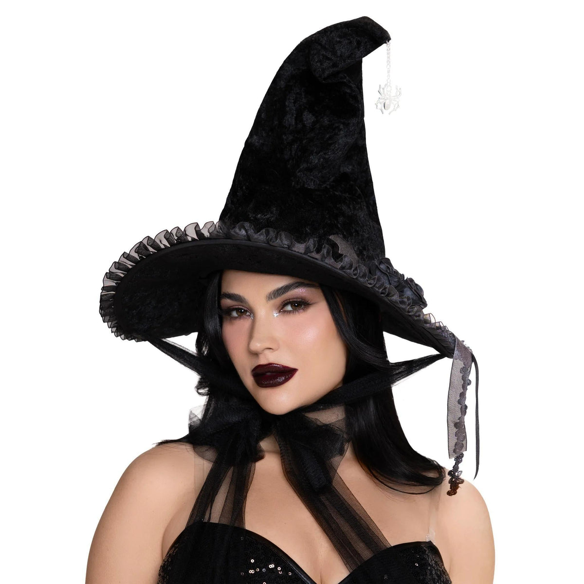 Dark Lolita Velvet Witch Hat | NYC Costume Hat | Costume Headwear Shop