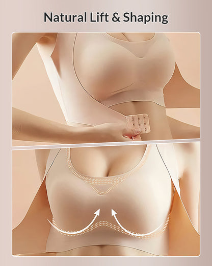 Front Closure Cross-Back Wireless Posture Bra