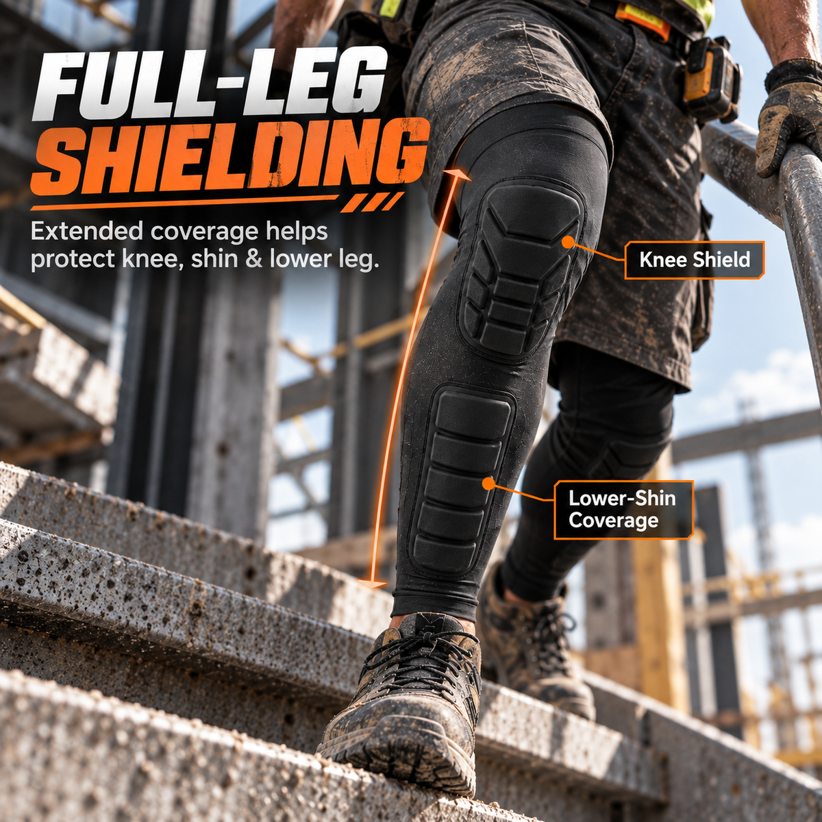 Play Harder, Stay Injury-Free! Pro Honeycomb Full-Leg Guard 🏀🛡️