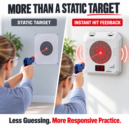 🔥 Limited-Time 50% OFF 🎯 Rechargeable Electronic Laser Training Target with Instant Hit Feedback & Magnetic Mount