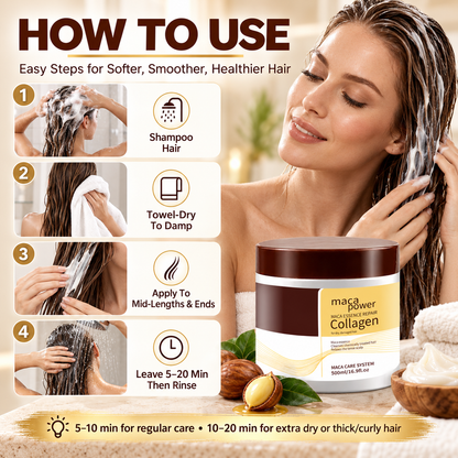 ✨Collagen Hair Mask – Repair for Dry, Frizzy & Damaged Hair