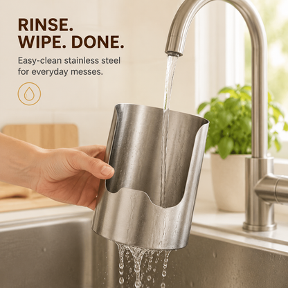 Stainless Steel Utensil Holder – Rust-Resistant Kitchen Organizer