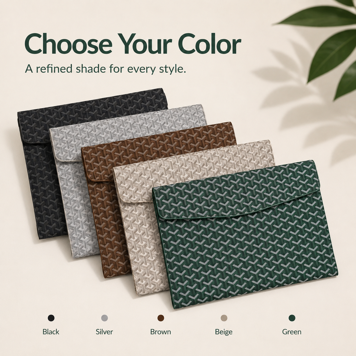 A4 Padfolio Document Organizer – 13' Laptop & Tablet Sleeve with Magnetic Closure