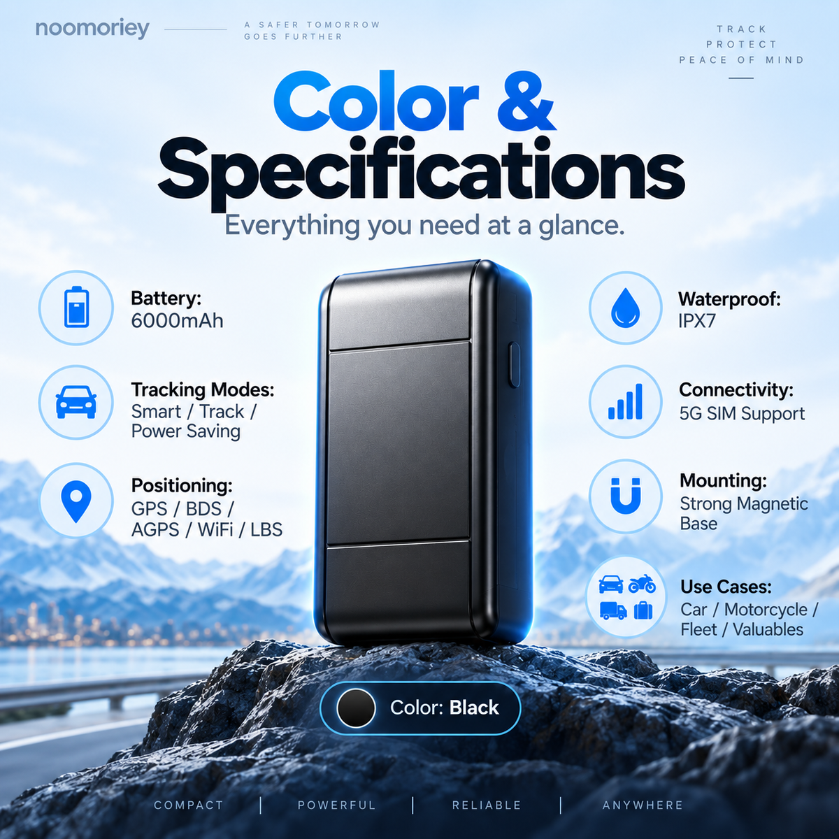 🚗 5G GPS Car Tracker – Real-Time Location, Anti-Theft Security System