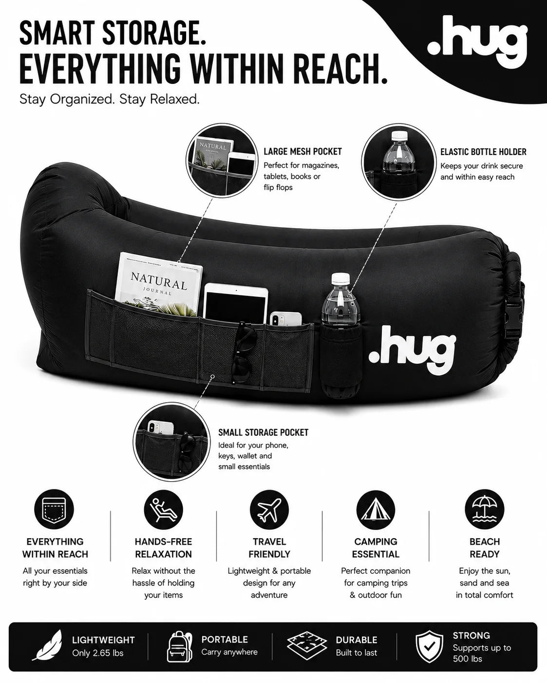 ●hug™ Inflatable Lounger